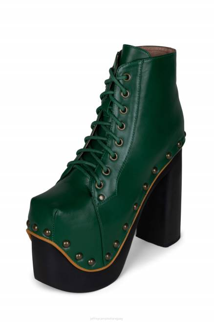 mujer gigantelita Jeffrey Campbell F6JX1230 bota de plataforma verde amarillo