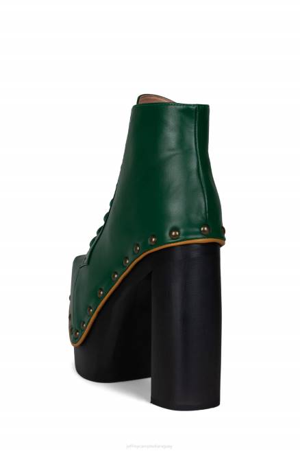 mujer gigantelita Jeffrey Campbell F6JX1230 bota de plataforma verde amarillo