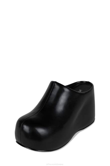 mujer obstruyendo Jeffrey Campbell F6JX14 bota de plataforma negro