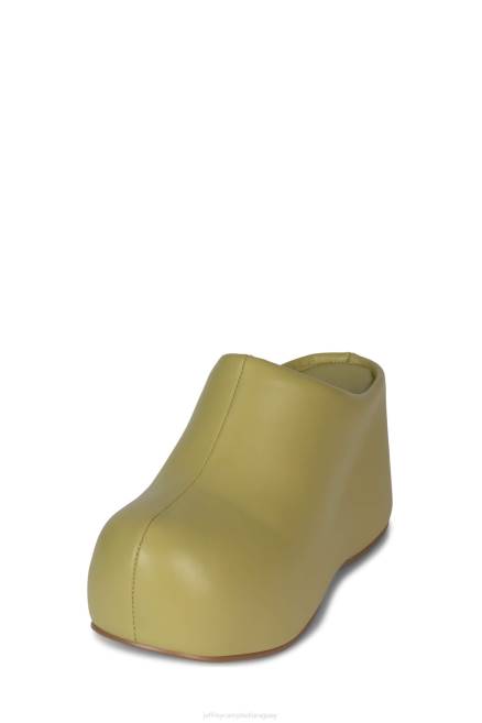 mujer obstruyendo Jeffrey Campbell F6JX15 bota de plataforma verde claro