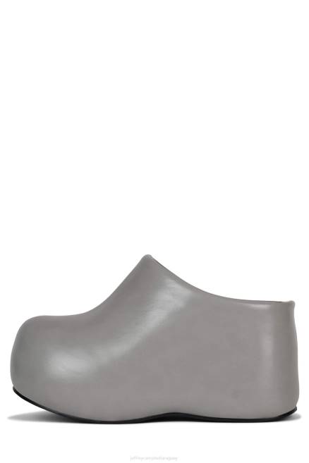 mujer obstruyendo Jeffrey Campbell F6JX81 bota de plataforma gris