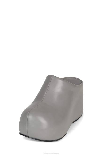 mujer obstruyendo Jeffrey Campbell F6JX81 bota de plataforma gris