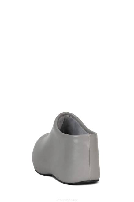 mujer obstruyendo Jeffrey Campbell F6JX81 bota de plataforma gris