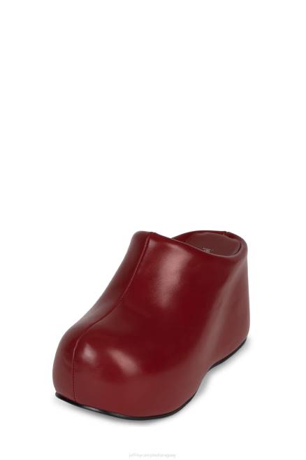 mujer obstruyendo Jeffrey Campbell F6JX82 bota de plataforma rojo