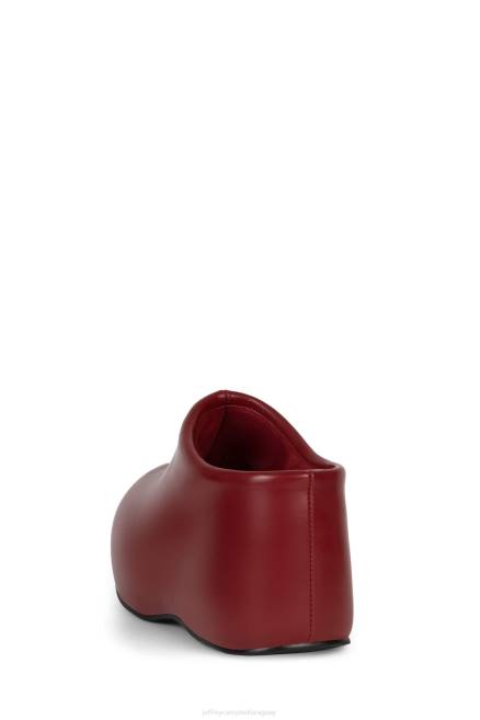 mujer obstruyendo Jeffrey Campbell F6JX82 bota de plataforma rojo