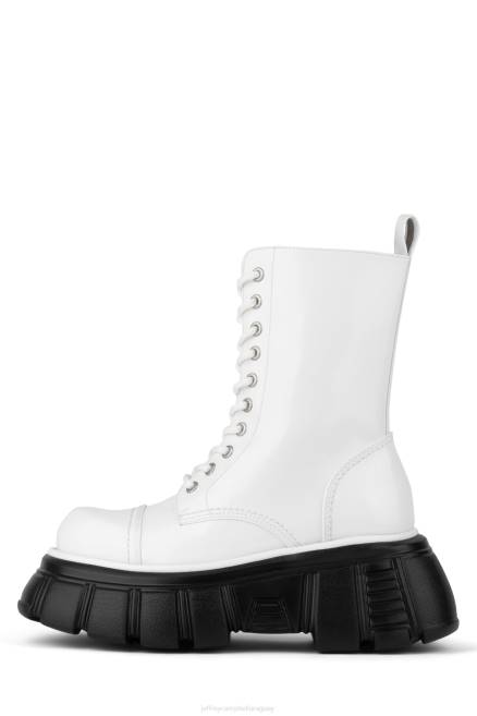 mujer pisar muy fuerte Jeffrey Campbell F6JX1227 bota de plataforma caja blanca