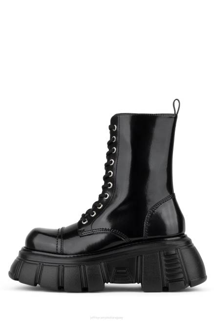 mujer pisar muy fuerte Jeffrey Campbell F6JX1228 bota de plataforma caja negra