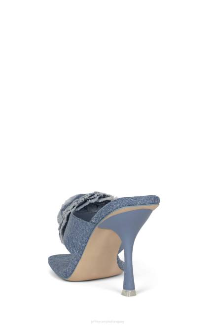 mujer bígaro Jeffrey Campbell F6JX290 el reinicio de mezclilla denim azul desteñido