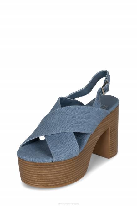 mujer gran humor Jeffrey Campbell F6JX276 el reinicio de mezclilla mezclilla azul