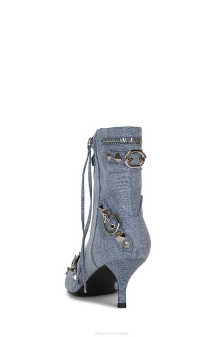 mujer rock alternativo Jeffrey Campbell F6JX280 el reinicio de mezclilla mezclilla azul plata