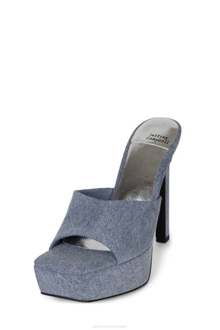 mujer va-glam Jeffrey Campbell F6JX275 el reinicio de mezclilla mezclilla azul