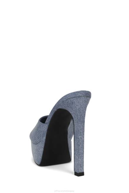 mujer va-glam Jeffrey Campbell F6JX275 el reinicio de mezclilla mezclilla azul