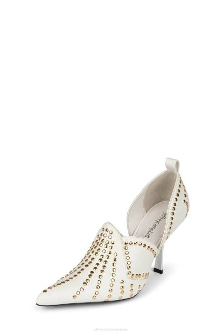 mujer adornado con lentejuelas Jeffrey Campbell F6JX905 botas vaqueras Oro blanco