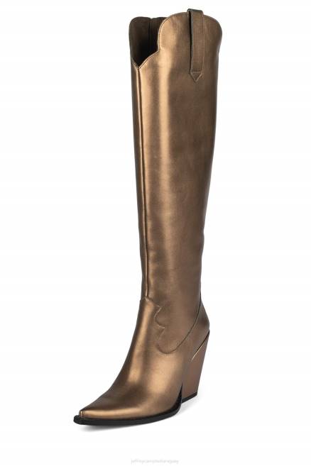 mujer amiga Jeffrey Campbell F6JX914 botas vaqueras bronce