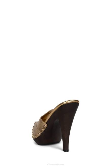 mujer jayde Jeffrey Campbell F6JX908 botas vaqueras lagarto de oro