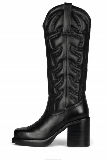 mujer Hokey Pokey Jeffrey Campbell F6JX695 botas hasta la rodilla negro