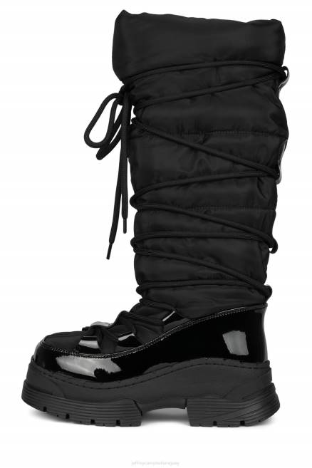 mujer Snowies-ok Jeffrey Campbell F6JX716 botas hasta la rodilla negro