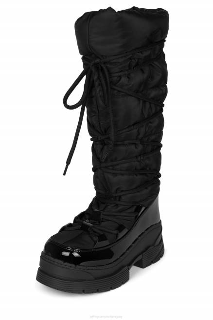 mujer Snowies-ok Jeffrey Campbell F6JX716 botas hasta la rodilla negro