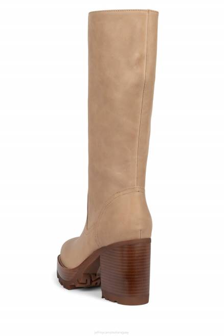 mujer abundante Jeffrey Campbell F6JX866 botas hasta la rodilla natural