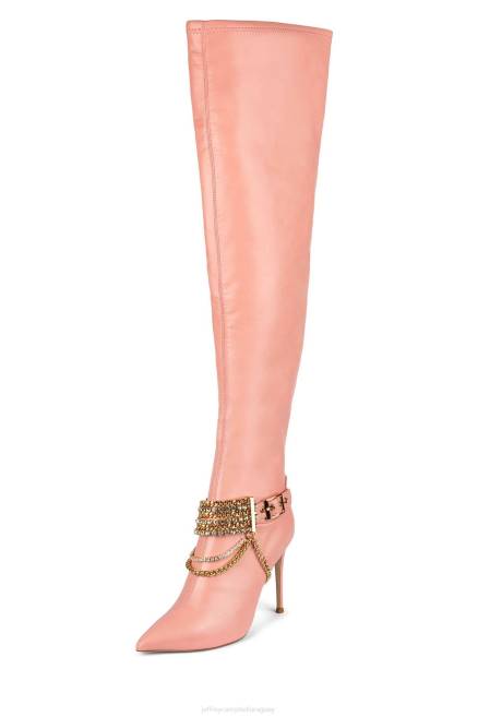 mujer arsénico-c2 Jeffrey Campbell F6JX829 botas hasta la rodilla rosa