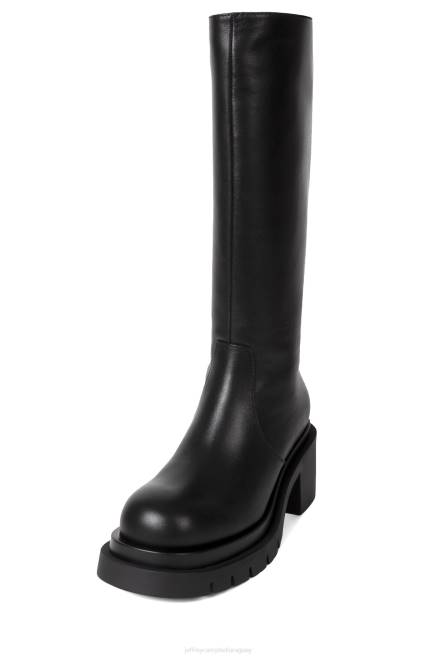 mujer cabalgar Jeffrey Campbell F6JX714 botas hasta la rodilla negro