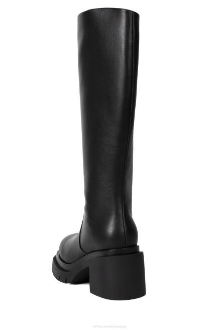 mujer cabalgar Jeffrey Campbell F6JX714 botas hasta la rodilla negro