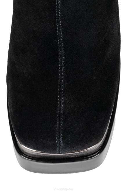 mujer danzarama Jeffrey Campbell F6JX776 botas hasta la rodilla peltre ante negro