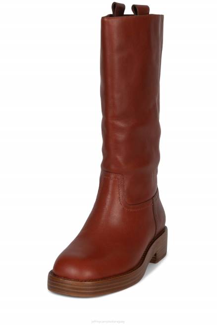 mujer ella-jinete Jeffrey Campbell F6JX746 botas hasta la rodilla pila natural roja