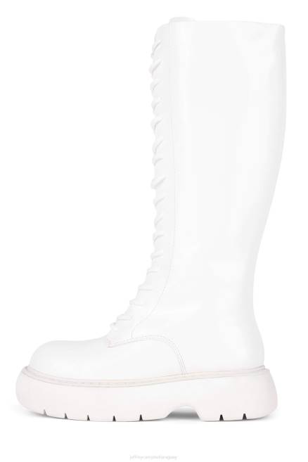 mujer espiando-lu Jeffrey Campbell F6JX728 botas hasta la rodilla caja blanca blanca