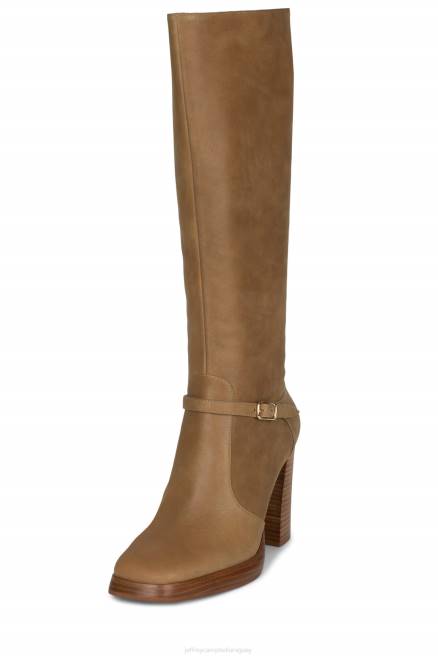 mujer iggie Jeffrey Campbell F6JX681 botas hasta la rodilla camello