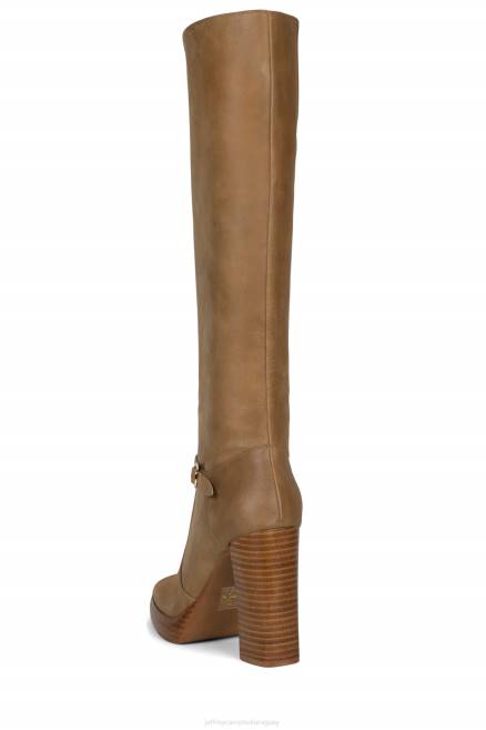 mujer iggie Jeffrey Campbell F6JX681 botas hasta la rodilla camello