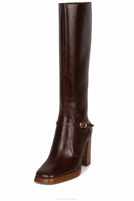 mujer iggie Jeffrey Campbell F6JX683 botas hasta la rodilla marrón