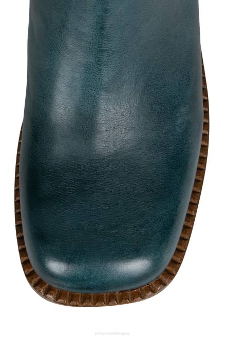 mujer la banda Jeffrey Campbell F6JX878 botas hasta la rodilla pila de esmalte bronceado verde azulado