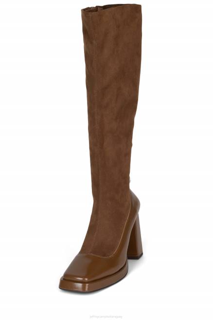 mujer maxim-s Jeffrey Campbell F6JX744 botas hasta la rodilla combo bronceado