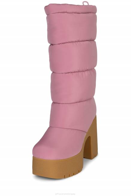 mujer nieve-duda Jeffrey Campbell F6JX860 botas hasta la rodilla miel de rosa polvorienta