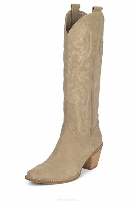 mujer ranchero-k Jeffrey Campbell F6JX669 botas hasta la rodilla ante beige