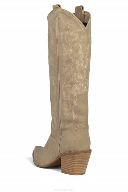 mujer ranchero-k Jeffrey Campbell F6JX669 botas hasta la rodilla ante beige