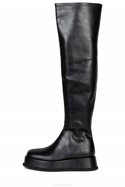 mujer sintetizar Jeffrey Campbell F6JX751 botas hasta la rodilla negro