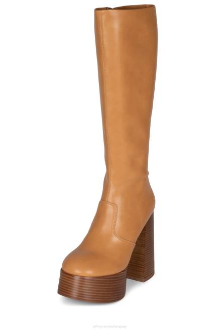 mujer túnel del tiempo Jeffrey Campbell F6JX774 botas hasta la rodilla natural