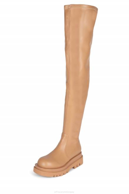 mujer tanque-ok Jeffrey Campbell F6JX812 botas hasta la rodilla naturales naturales