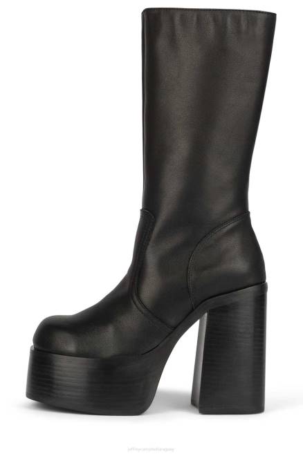 mujer venenoso Jeffrey Campbell F6JX696 botas hasta la rodilla negro