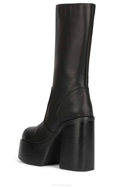 mujer venenoso Jeffrey Campbell F6JX696 botas hasta la rodilla negro