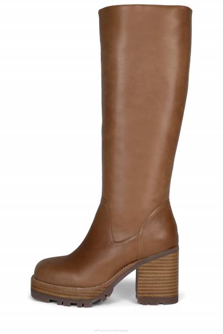 mujer wynona Jeffrey Campbell F6JX752 botas hasta la rodilla natural oscuro