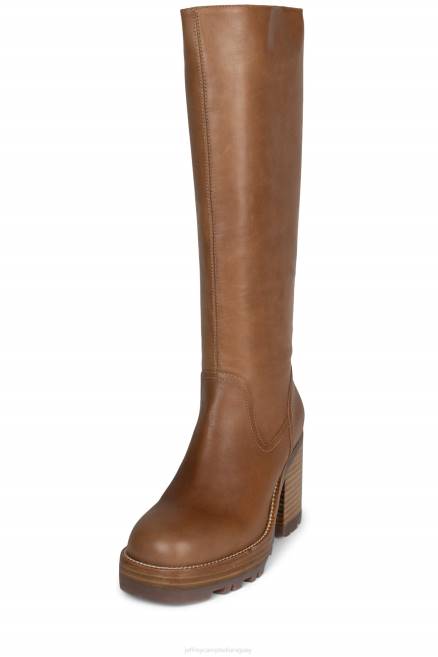 mujer wynona Jeffrey Campbell F6JX752 botas hasta la rodilla natural oscuro