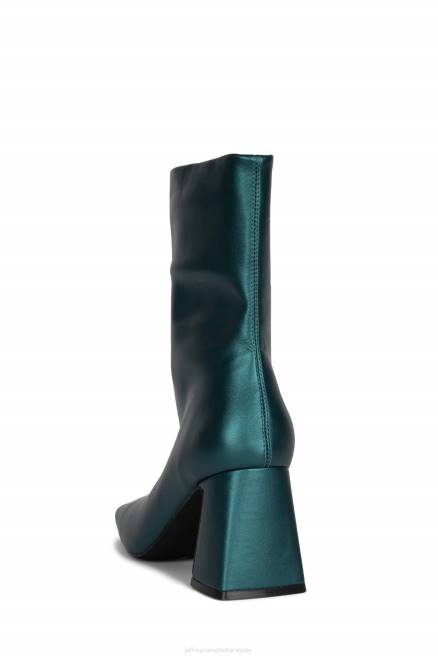 mujer Jerema Jeffrey Campbell F6JX544 botines verde azulado oscuro metalizado