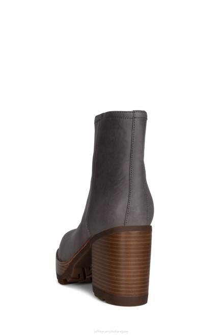 mujer abundante-l Jeffrey Campbell F6JX568 botines gris oscuro