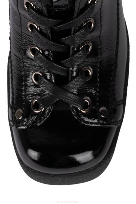 mujer actualizar-ll Jeffrey Campbell F6JX448 botines charol arrugado negro