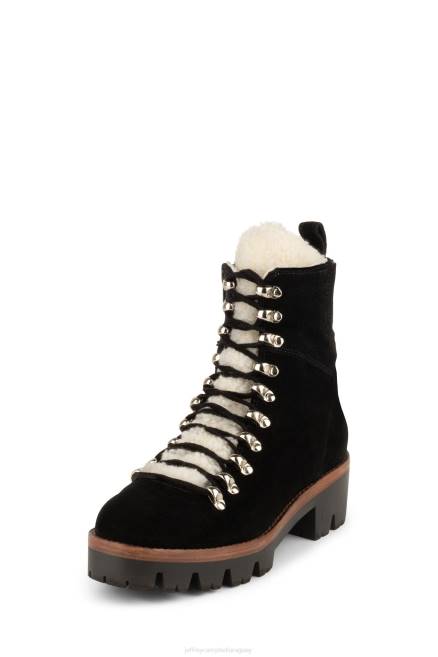 mujer alcantarilla Jeffrey Campbell F6JX367 botines ante negro marfil