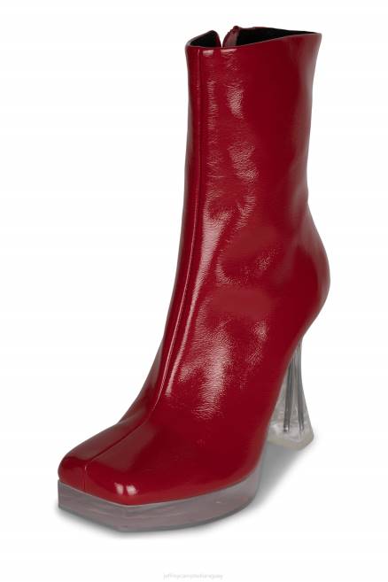 mujer bel-air-cl Jeffrey Campbell F6JX529 botines charol arrugado rojo