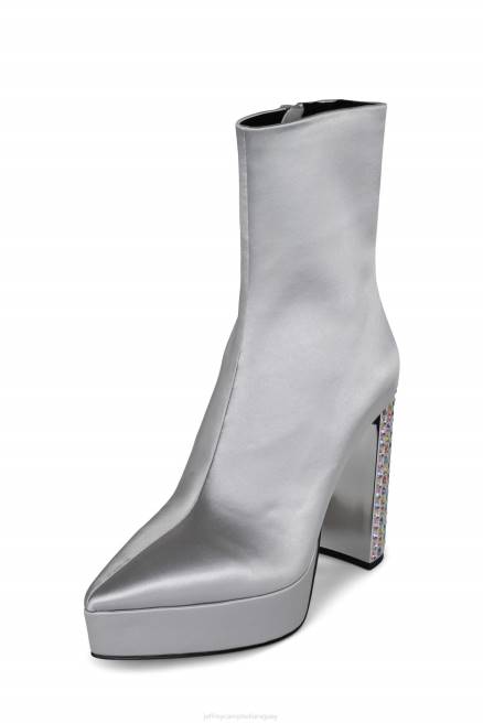 mujer bel-du-bal Jeffrey Campbell F6JX557 botines plata satinada multi